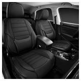 Skechers MAX Cushioning Seat Covers,Memory Foam Leather Car Seat Covers,Waterproof Car Seat Protector Front Seats,Car Seat Cushion Airbag Automotive Universal Fit for Most Cars,Vans,Trucks,SUV,Black - Skechers MAX Cushioning Seat Covers,Memory Foam Leather Car Seat Covers,Waterproof Car Seat Protector Front Seats,Car Seat Cushion Airbag Automotive Universal Fit for Most Cars,Vans,Trucks,SUV,Black -