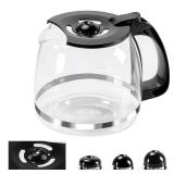 12-Cup Glass Coffee Carafe Replacement Pot Compatible with Hamilton Beach FlexBrew 12 Cup Coffee Maker 49902, 49904, 49915, 49905, 49317, 49467, 49611 - Retail: $20 12-Cup Glass Coffee Carafe Replacement Pot Compatible with Hamilton Beach FlexBrew 12 Cup Coffee Maker 49902, 49904, 49915, 49905, 49317, 49467, 49611 - Retail: $20