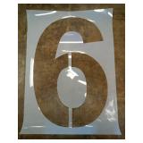 Pavement Stencils - 36 inch Number Stencil (Wide) Set (10 Pieces) - 0-9 - 36\" x 16\" x 1/16\" (63 mil) - Light-Duty - Retail: $295 Pavement Stencils - 36 inch Number Stencil (Wide) Set (10 Pieces) - 0-9 - 36\" x 16\" x 1/16\" (63 mil) - Light-Duty - Retail: $295