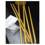 Partition Curtain Rod, U-Shape Room Divider, Metal Support Wall Mounted Privacy Partition Rod, Curtains DIY (Gold, 6.56ft) - Retail: $69 Partition Curtain Rod, U-Shape Room Divider, Metal Support Wall Mounted Privacy Partition Rod, Curtains DIY (Gold, 6.56ft) - Retail: $69