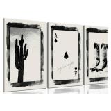 3Pcs Western Cowboy Canvas Wall Art Aesthetic Black and White Cactus Cowboy boots Painting Picture Wall Decor Vintage Southwestern Desert Poster Print Artwork for Living Room Bedroom Home Decoration - 3Pcs Western Cowboy Canvas Wall Art Aesthetic Black and White Cactus Cowboy boots Painting Picture Wall Decor Vintage Southwestern Desert Poster Print Artwork for Living Room Bedroom Home Decoration -