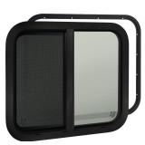 Cargo Trailer Windows,24\" W x 20\" H RV Windows for Cargo Trailer/Camper/Travel Trailer with Trim Ring,Horizontal Sliding Replacement Fit 15/16\" or 1-3/8\" Thick Wall,Allow Error 1/16â€Â,DOT Appr Cargo Trailer Windows,24\" W x 20\" H RV Windows for Cargo Trailer/Camper/Travel Trailer with Trim Ring,Horizontal Sliding Replacement Fit 15/16\" or 1-3/8\" Thick Wall,Allow Error 1/16â€Â,DOT Appr