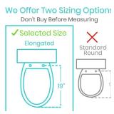 Vive Raised Toilet Seat Riser for Seniors (with Handles) - Handicap Rail Grab Bar Seat for Over Toilet - Elevated Safety for Elderly, Disabled, Medical - Elongated - Retail: $70 Vive Raised Toilet Seat Riser for Seniors (with Handles) - Handicap Rail Grab Bar Seat for Over Toilet - Elevated Safety for Elderly, Disabled, Medical - Elongated - Retail: $70