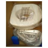 Vive Raised Toilet Seat Riser for Seniors (with Handles) - Handicap Rail Grab Bar Seat for Over Toilet - Elevated Safety for Elderly, Disabled, Medical - Elongated - Retail: $70 Vive Raised Toilet Seat Riser for Seniors (with Handles) - Handicap Rail Grab Bar Seat for Over Toilet - Elevated Safety for Elderly, Disabled, Medical - Elongated - Retail: $70