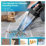 Blestan Cordless Car Vacuum Lightweight High Power Handheld Vacuum Cleaner with LED Light, Hand Vacuum for Car Home Office and Pet Hair, BlackBlue - Retail: $36 Blestan Cordless Car Vacuum Lightweight High Power Handheld Vacuum Cleaner with LED Light, Hand Vacuum for Car Home Office and Pet Hair, BlackBlue - Retail: $36