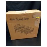 Expandable Dish Drying Rack for Kitchen Counter, Large Extendable Dish Rack with Bamboo Cover Cutlery Holder, Multifunctional Adjustable Dish Dryer Drainer - Retail: $28 Expandable Dish Drying Rack for Kitchen Counter, Large Extendable Dish Rack with Bamboo Cover Cutlery Holder, Multifunctional Adjustable Dish Dryer Drainer - Retail: $28