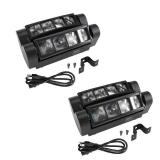 Frezon 2PCS 80W 8LED RGBW Spider Moving Head Stage Lighting Beam DMX Disco Party DJ Lighting for Disco, Dance Hall, Bar, KTV - Retail: $137 Frezon 2PCS 80W 8LED RGBW Spider Moving Head Stage Lighting Beam DMX Disco Party DJ Lighting for Disco, Dance Hall, Bar, KTV - Retail: $137