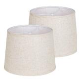 KOZEOTA Lamp shades Set of 2, Drum Lamp shades 11\" Top x 13\" Bottom x 10\" High,Medium Lampshades,Natural Linen Lamp Shades for Table Lamp & Floor Lamp - Lampshades Replacement (Beige) - Retail: $32 KOZEOTA Lamp shades Set of 2, Drum Lamp shades 11\" Top x 13\" Bottom x 10\" High,Medium Lampshades,Natural Linen Lamp Shades for Table Lamp & Floor Lamp - Lampshades Replacement (Beige) - Retail: $32