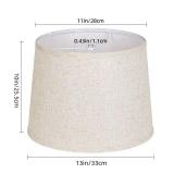 KOZEOTA Lamp shades Set of 2, Drum Lamp shades 11\" Top x 13\" Bottom x 10\" High,Medium Lampshades,Natural Linen Lamp Shades for Table Lamp & Floor Lamp - Lampshades Replacement (Beige) - Retail: $32 KOZEOTA Lamp shades Set of 2, Drum Lamp shades 11\" Top x 13\" Bottom x 10\" High,Medium Lampshades,Natural Linen Lamp Shades for Table Lamp & Floor Lamp - Lampshades Replacement (Beige) - Retail: $32