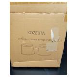 KOZEOTA Lamp shades Set of 2, Drum Lamp shades 11\" Top x 13\" Bottom x 10\" High,Medium Lampshades,Natural Linen Lamp Shades for Table Lamp & Floor Lamp - Lampshades Replacement (Beige) - Retail: $32 KOZEOTA Lamp shades Set of 2, Drum Lamp shades 11\" Top x 13\" Bottom x 10\" High,Medium Lampshades,Natural Linen Lamp Shades for Table Lamp & Floor Lamp - Lampshades Replacement (Beige) - Retail: $32
