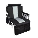 AOOXIMI Stadium Seat with Back Support, Bleach Seat with Backrest and Cushion, Stadium Chair with Cup Holders, Mesh Bag and Hidden Hook for Basketball and Soccer Bench - Retail: $40 AOOXIMI Stadium Seat with Back Support, Bleach Seat with Backrest and Cushion, Stadium Chair with Cup Holders, Mesh Bag and Hidden Hook for Basketball and Soccer Bench - Retail: $40