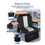 AOOXIMI Stadium Seat with Back Support, Bleach Seat with Backrest and Cushion, Stadium Chair with Cup Holders, Mesh Bag and Hidden Hook for Basketball and Soccer Bench - Retail: $40 AOOXIMI Stadium Seat with Back Support, Bleach Seat with Backrest and Cushion, Stadium Chair with Cup Holders, Mesh Bag and Hidden Hook for Basketball and Soccer Bench - Retail: $40