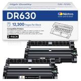 DR630 DR-630 Drum Unit 2 Pack Replacement for Brother DR630 DR-630 DR 630 DCP-L2520DW HL-L2300D HL-L2305W Printer [Not Toner] - Retail: $90