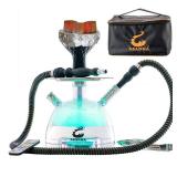 Micro Modern Acrylic Bubble Hookah with Travel Case System Silicone Hookah Bowl Silk Hookah Hose Tongs Magical LED Light for Better Shisha Hookah Narguile - Retail: $38 Micro Modern Acrylic Bubble Hookah with Travel Case System Silicone Hookah Bowl Silk Hookah Hose Tongs Magical LED Light for Better Shisha Hookah Narguile - Retail: $38