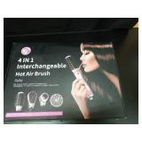 4-in-1 Detachable Blowout Brush - Negative Ionic Hot Air Styler with 4 Brush Heads for Drying, Volumizing, Curling & Straightening with ALCI Safety Plug, 3 Heat Settings - Retail: $40 4-in-1 Detachable Blowout Brush - Negative Ionic Hot Air Styler with 4 Brush Heads for Drying, Volumizing, Curling & Straightening with ALCI Safety Plug, 3 Heat Settings - Retail: $40
