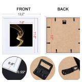 HEART ART 12x12 White Picture Frame Set of 9, Display Pictures 8x8 with Mat or 12 x 12 without Mat, Multi Collage Gallery Square Photo Frames for Wall - Retail: $42 HEART ART 12x12 White Picture Frame Set of 9, Display Pictures 8x8 with Mat or 12 x 12 without Mat, Multi Collage Gallery Square Photo Frames for Wall - Retail: $42