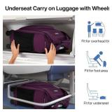 MILADA Carry On Luggage Airline Approved 16 Inch Underseat Small Suitcases with Wheels Softside Travel Luggage Personal Item Overnight Bag Business Mini Suitcase for Women and Men, Purple - Retail: $9 MILADA Carry On Luggage Airline Approved 16 Inch Underseat Small Suitcases with Wheels Softside Travel Luggage Personal Item Overnight Bag Business Mini Suitcase for Women and Men, Purple - Retail: $9