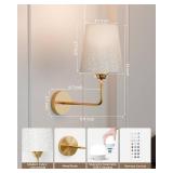 KINDEEP Wall Sconce Set of 2 Battery Operated, Rechargeable Wireless Dimmable Wall Light with RGB, Flash Mode, Remote Timer - Retail: $56 KINDEEP Wall Sconce Set of 2 Battery Operated, Rechargeable Wireless Dimmable Wall Light with RGB, Flash Mode, Remote Timer - Retail: $56