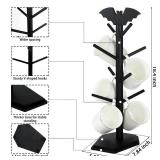 RSSCIIIUL Bat Mug Holder Tree - 8 Hooks Coffee Mug Rack - Gothic Home Decor Wood Coffee Mug Tree for Countertop - Coffee Cup Holder for Halloween Kitchen Organizer & Coffee Bar Accessories, Black - Re RSSCIIIUL Bat Mug Holder Tree - 8 Hooks Coffee Mug Rack - Gothic Home Decor Wood Coffee Mug Tree for Countertop - Coffee Cup Holder for Halloween Kitchen Organizer & Coffee Bar Accessories, Black - Re