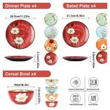 Soyestan Plates and Bowls Sets,12 Pieces Kiln Changed Glaze Ceramic Dinnerware Set,Dishes Set for 4,Highly Chip and Crack Resistant Modern Plate Set,Dishwasher & Microwave Safe (4 colors) - Retail: $7 Soyestan Plates and Bowls Sets,12 Pieces Kiln Changed Glaze Ceramic Dinnerware Set,Dishes Set for 4,Highly Chip and Crack Resistant Modern Plate Set,Dishwasher & Microwave Safe (4 colors) - Retail: $7