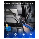 Orion Motor Tech Coolant Pressure Tester Kit, 19pc Radiator Pressure Tester Kit with 15 Radiator Adapters & Wrench, Cooling System Pressure Tester Kit with Vacuum Pump & Probe Thermometer - Retail: $4 Orion Motor Tech Coolant Pressure Tester Kit, 19pc Radiator Pressure Tester Kit with 15 Radiator Adapters & Wrench, Cooling System Pressure Tester Kit with Vacuum Pump & Probe Thermometer - Retail: $4