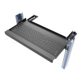 JINGCHENGMEI 1U Keyboard Tray 8\" Deep -Universal 19\" Rack Mount Sliding Shelf for Network Equipments Server Rack or Cabinet (8inch) - Retail: $48 JINGCHENGMEI 1U Keyboard Tray 8\" Deep -Universal 19\" Rack Mount Sliding Shelf for Network Equipments Server Rack or Cabinet (8inch) - Retail: $48