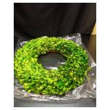 14 Inch Preserved Boxwood Wreath for Fall – Indoor-Only Greenery Autumn Décor for Doors, Mantels & Walls – Medium Fade-Resistant Eco-Friendly Accent by Birbird Decor - Retail: $40 14 Inch Preserved Boxwood Wreath for Fall – Indoor-Only Greenery Autumn Décor for Doors, Mantels & Walls – Medium Fade-Resistant Eco-Friendly Accent by Birbird Decor - Retail: $40