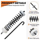 ã€ÂALLOY UPGRADED】W10780045 WTW4816FW2 NTW4516FW2 NTW4605EW0 NTW4516FW1 WTW4800BQ1 Washer Suspension Rods Kit 4 Pcs by Beaquicy-Washer Parts for Whirlpool Kenmore Suspension Rods RTW4516FW1,11 ã€ÂALLOY UPGRADED】W10780045 WTW4816FW2 NTW4516FW2 NTW4605EW0 NTW4516FW1 WTW4800BQ1 Washer Suspension Rods Kit 4 Pcs by Beaquicy-Washer Parts for Whirlpool Kenmore Suspension Rods RTW4516FW1,11