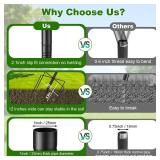 Bird Feeder Pole - 93 Inch Heavy Duty Birdhouse Pole with Squirrel Proof Baffle and 4 Hooks, Adjustable Wild Bird Feeding Station Hanging Pole for Outdoors, Yard, Garden Decor, Black - Retail: $39 Bird Feeder Pole - 93 Inch Heavy Duty Birdhouse Pole with Squirrel Proof Baffle and 4 Hooks, Adjustable Wild Bird Feeding Station Hanging Pole for Outdoors, Yard, Garden Decor, Black - Retail: $39