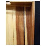 kukmakri 2 PCS Acacia Wood Serving Tray with Black Handles - 13 x 17 inches Premium Wooden Tray for Ottoman and Coffee Table Tray, Home Decor, Kitchen + 6 Wood Coasters + a stainless steel cutting boa kukmakri 2 PCS Acacia Wood Serving Tray with Black Handles - 13 x 17 inches Premium Wooden Tray for Ottoman and Coffee Table Tray, Home Decor, Kitchen + 6 Wood Coasters + a stainless steel cutting boa