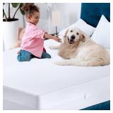 Utopia Bedding Waterproof Mattress Protector King Size, Zippered Mattress Encasement Bed Bug and Dust Mite Proof, Absorbent Six-Sided Mattress Cover - Retail: $27 Utopia Bedding Waterproof Mattress Protector King Size, Zippered Mattress Encasement Bed Bug and Dust Mite Proof, Absorbent Six-Sided Mattress Cover - Retail: $27