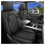 DuDuWang Car Seat Cover Custom Fit for Dodge Ram 1500 2500 3500 2002-2025 Faux Leather Seat Cover Set Compatible with Crew Quad Regular Cab Pickup Truck Cushions (Black, Front Seat) - Retail: $120 DuDuWang Car Seat Cover Custom Fit for Dodge Ram 1500 2500 3500 2002-2025 Faux Leather Seat Cover Set Compatible with Crew Quad Regular Cab Pickup Truck Cushions (Black, Front Seat) - Retail: $120