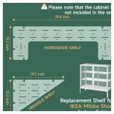 LUVCOSY Acrylic Shelves for IKEA Milsbo Wide Greenhouse Cabinet- 8mm Thick, Clear Acrylic Plant Corner Shelf Compatible with Wide IKEA Milsbo Glass Cabinet - 3 Pack Combo Set - Retail: $80 LUVCOSY Acrylic Shelves for IKEA Milsbo Wide Greenhouse Cabinet- 8mm Thick, Clear Acrylic Plant Corner Shelf Compatible with Wide IKEA Milsbo Glass Cabinet - 3 Pack Combo Set - Retail: $80
