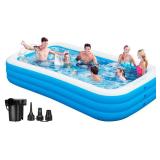 Similar to Inflatable Pool, Full Size Family Swimming Pools for Backyard Garden Home Lawn Indoor Outdoor - Retail: $120 Similar to Inflatable Pool, Full Size Family Swimming Pools for Backyard Garden Home Lawn Indoor Outdoor - Retail: $120