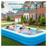 Similar to Inflatable Pool, Full Size Family Swimming Pools for Backyard Garden Home Lawn Indoor Outdoor - Retail: $120 Similar to Inflatable Pool, Full Size Family Swimming Pools for Backyard Garden Home Lawn Indoor Outdoor - Retail: $120
