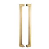 TOGU TG-R3030 Heavy Duty Commercial Grade 450mm/18 inches Square/Rectangle Shape Solid 1.2mm Thick Stainless Steel 304 Push Pull Door Handle, Satin Gold Finish - Retail: $65 TOGU TG-R3030 Heavy Duty Commercial Grade 450mm/18 inches Square/Rectangle Shape Solid 1.2mm Thick Stainless Steel 304 Push Pull Door Handle, Satin Gold Finish - Retail: $65