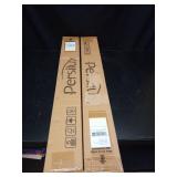 Set of 2 - Persilux Free-Stop Cordless 100% Blackout Roller Window Shades for Home, Natural Woven Fabric UV Protection Privacy Roller Shades for Indoor Windows Blinds for Sliding Glass Doors, Khaki 24 Set of 2 - Persilux Free-Stop Cordless 100% Blackout Roller Window Shades for Home, Natural Woven Fabric UV Protection Privacy Roller Shades for Indoor Windows Blinds for Sliding Glass Doors, Khaki 24