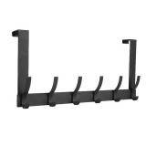 Optish Over The Door Hooks, Door Hanger Hooks for Hanging, Over The Doors Towel Racks for Bathroom with 12 Coat Hook, Coat Rack Dorm Essentials Bathroom Accessories(1 Pack, Black) - Retail:  Optish Over The Door Hooks, Door Hanger Hooks for Hanging, Over The Doors Towel Racks for Bathroom with 12 Coat Hook, Coat Rack Dorm Essentials Bathroom Accessories(1 Pack, Black) - Retail: