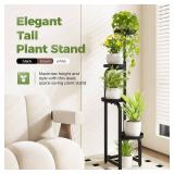Bamworld Tall Plant Stand Indoor Outdoor, Corner Metal Flower Pot Stands for Multiple Plants, 4 Tier Heavy Duty Plant Shelf for Patio Garden Balcony Living Room Bedroom(Patent Design) - Retail: $30 Bamworld Tall Plant Stand Indoor Outdoor, Corner Metal Flower Pot Stands for Multiple Plants, 4 Tier Heavy Duty Plant Shelf for Patio Garden Balcony Living Room Bedroom(Patent Design) - Retail: $30