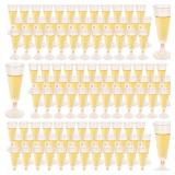 FVIEXE 100 Pack Plastic Flutes, 5 Oz Disposable Pink Champagne Glasses, Clear Plastic Toasting Glass Mimosa Cocktail Cups for Bar Parties Wedding (160ml) - Retail: $28 FVIEXE 100 Pack Plastic Flutes, 5 Oz Disposable Pink Champagne Glasses, Clear Plastic Toasting Glass Mimosa Cocktail Cups for Bar Parties Wedding (160ml) - Retail: $28
