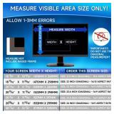 Magicmoon 2-Pack 24 Inch Computer Privacy Screen Filter, Anti-Spy/Glare Protector Film for Widescreen Monitor with 16:9 Aspect Ratio (Width x Height: 531mm x 298mm) - Retail: $37 Magicmoon 2-Pack 24 Inch Computer Privacy Screen Filter, Anti-Spy/Glare Protector Film for Widescreen Monitor with 16:9 Aspect Ratio (Width x Height: 531mm x 298mm) - Retail: $37