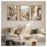 HPINUB Foreign Scenery Framed Canvas Wall Art Set,Vintage Travel City Wall Decor,Modern Minimalist Europe Street Picture Artwork Nature Landscape Art Print for Living Room,Bedroom-16 x24 x3 - Retail:  HPINUB Foreign Scenery Framed Canvas Wall Art Set,Vintage Travel City Wall Decor,Modern Minimalist Europe Street Picture Artwork Nature Landscape Art Print for Living Room,Bedroom-16 x24 x3 - Retail: