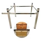 bees are busy.Stainless Steel Beehive Stand - Sturdy & Durable Hive Support Base with Frame Holder, Fits 8/10-Frame Beehives, Compatible with Supers. - Retail: $36 bees are busy.Stainless Steel Beehive Stand - Sturdy & Durable Hive Support Base with Frame Holder, Fits 8/10-Frame Beehives, Compatible with Supers. - Retail: $36