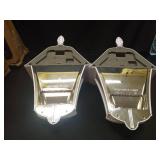 2 - Gama Sonic Baytown II Bulb White Outdoor Solar Light, Single Post Light with 3 Mounting Options, 3in. Fitter for Lamp Posts, Flat Mount for Column and Wall Mount, Resin (105B233) - Retail: $180 2 - Gama Sonic Baytown II Bulb White Outdoor Solar Light, Single Post Light with 3 Mounting Options, 3in. Fitter for Lamp Posts, Flat Mount for Column and Wall Mount, Resin (105B233) - Retail: $180