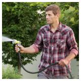 Heavy Duty Garden Hose 25ft, NON-EXPANDABLE Flexible Water Hose, Kink Resistant Lightweight Hybrid Hose, Leakproof Hose Male to Female Fittings - Retail: $22 Heavy Duty Garden Hose 25ft, NON-EXPANDABLE Flexible Water Hose, Kink Resistant Lightweight Hybrid Hose, Leakproof Hose Male to Female Fittings - Retail: $22