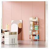 IZEUK 5 Tier White Metal Storage Shelves, Heavy Duty Wire Shelving Rack for Garage, Kitchen, Bathroom, Laundry, or Closet Organization, 1250 lbs Capacity, 11.8\" D x 29.5\" W x 59.5\" H - Retail: $85 IZEUK 5 Tier White Metal Storage Shelves, Heavy Duty Wire Shelving Rack for Garage, Kitchen, Bathroom, Laundry, or Closet Organization, 1250 lbs Capacity, 11.8\" D x 29.5\" W x 59.5\" H - Retail: $85