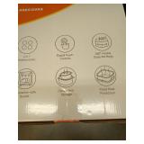 Arecovas 4-in-1 Portable Glass Air Fryer, 140–400°F Precise Heat, Max Crisp Technology, 4.2QT & 1.6QT Dual Containers with Lids, Freezer & Dishwasher Safe, Bake, Recrisp, Air Fry - Retail: $11 Arecovas 4-in-1 Portable Glass Air Fryer, 140–400°F Precise Heat, Max Crisp Technology, 4.2QT & 1.6QT Dual Containers with Lids, Freezer & Dishwasher Safe, Bake, Recrisp, Air Fry - Retail: $11