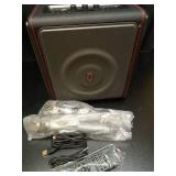 Karaoke Machine, Portable Bluetooth 5.3 Speaker with 2 Wireless Microphones for Adults, PA System with Pitch Correction & Echo Adjustment, Supports TWS/TF Card/USB/AUX/Live for Home Party - Retail: $1 Karaoke Machine, Portable Bluetooth 5.3 Speaker with 2 Wireless Microphones for Adults, PA System with Pitch Correction & Echo Adjustment, Supports TWS/TF Card/USB/AUX/Live for Home Party - Retail: $1