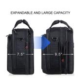 KROSER Laptop Bag Premium Laptop Briefcase Fits Up to 17.3 Inch Laptop Expandable Water-Repellent Shoulder Messenger Bag Computer Bag with RFID Pockets for Travel/Business/Men/Women-Black - Retail: $3 KROSER Laptop Bag Premium Laptop Briefcase Fits Up to 17.3 Inch Laptop Expandable Water-Repellent Shoulder Messenger Bag Computer Bag with RFID Pockets for Travel/Business/Men/Women-Black - Retail: $3