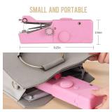 Handheld Sewing Machine for Beginners Portable Electric Pink Hand Held Sewing Machines Kit for Adults Kids Girls 8-12 Mini Samll Included Mannual and Accessories Sewing Hem and Quick Stitching - Retai Handheld Sewing Machine for Beginners Portable Electric Pink Hand Held Sewing Machines Kit for Adults Kids Girls 8-12 Mini Samll Included Mannual and Accessories Sewing Hem and Quick Stitching - Retai